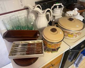  Glasses, CorningWare Dishes