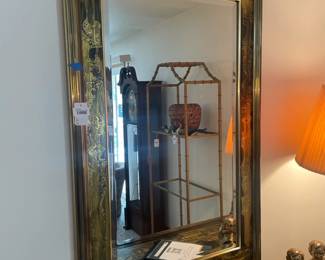 Acid Etched Brass Mirror
