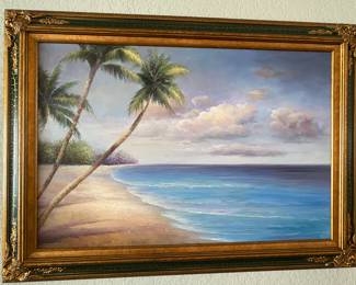 Peaceful oil painting  43 1/2” x 31”