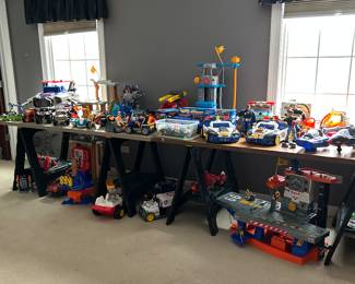 Room filled with Rescue Heroes