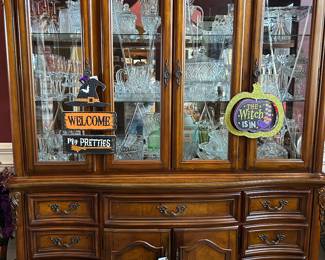 Cut crystal and Halloween Decor