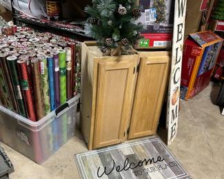 2 cabinets and more Christmas