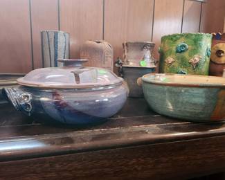 Upstairs: Pottery and stoneware