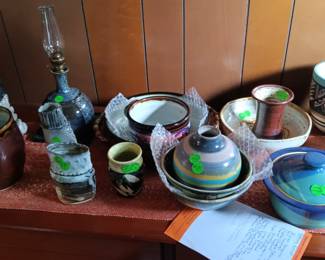 Pottery and Glassware