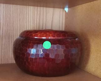 Vintage 1950's lacquered rice bowl