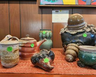 Upstairs:Pottery and stoneware