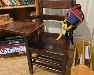 vintage school desk
