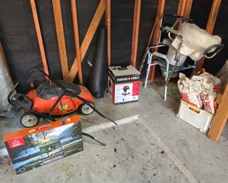 Lawn mower, shopvac, heated cat house (NIB)