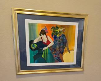 Itzchak Tarkay abstract serigraph - Signed.