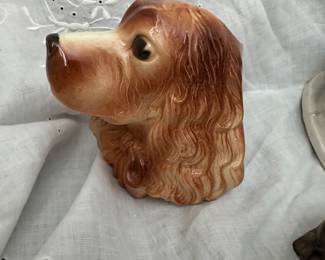 Royal Copley wall pocket Golden Retriever dog 