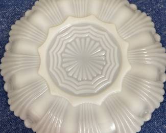 Milkglass Egg Plate (this is the back)