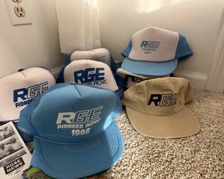 Rochester Gas & Electric vintage 80s and 90s  trucker hats Pioneers