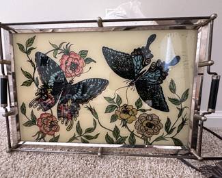 Art Deco Reverse Painted Tray