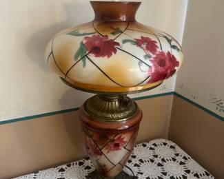 Kerosene Parlor Lamp (electrified, many similar lamps)