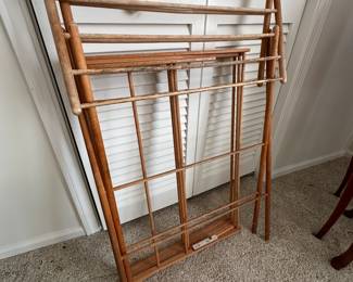 Vintage drying racks.  