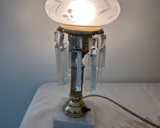 Antique Astral Lamp, electrified 