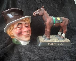 Dickens Toby Jug, Bobblehead horse 
