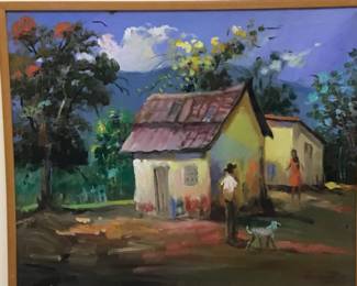 Hand painted on canvas