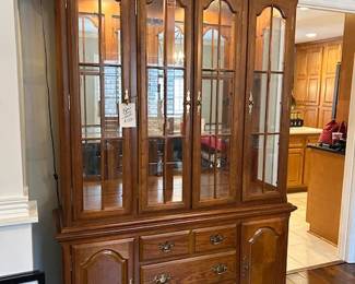 lighted china cabinet