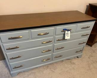 blue dresser