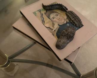 Pewter alligator oddity