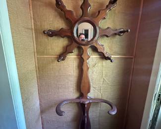 Antique hall tree