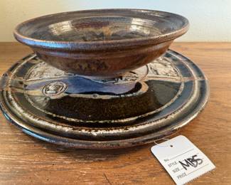 MCM Ceramic Serving Platter