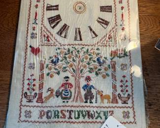 Cross Stitch Clock Fabric