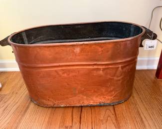 Vintage Copper Boiler Tub
