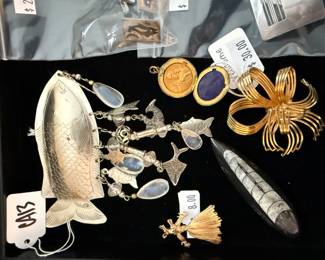 Fish Charm Brooch