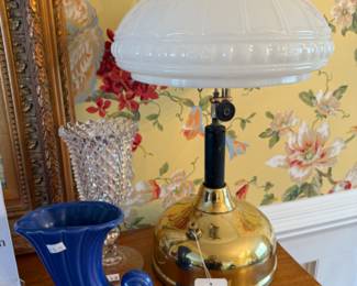 Antique Coleman Quick Lite Gas Light, Vases