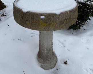 Cement Bird Bath