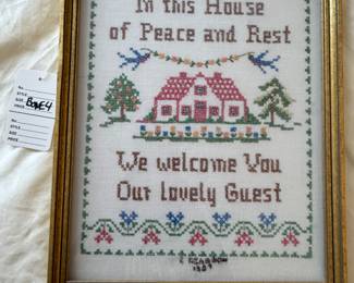 Framed Cross Stitch (A)