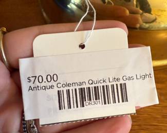 Antique Coleman Quick Lite Gas Light