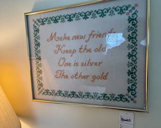 Framed Cross Stitch (B)