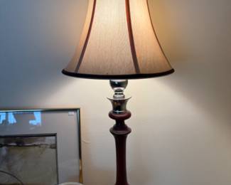 Table lamp, Yellow Ware Chamber Pot 