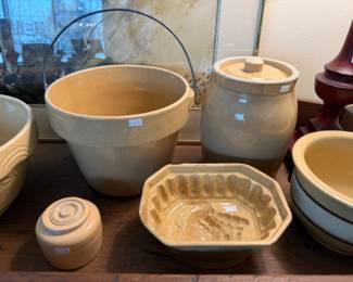 Yellow Ware Chamber Pot 