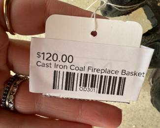 Cast Iron Coal Fireplace Basket