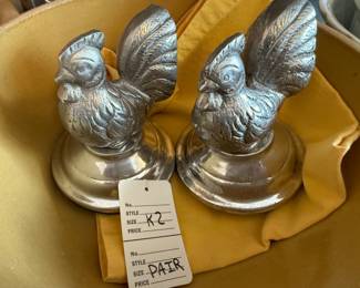 Rooster Canister Topper Pair