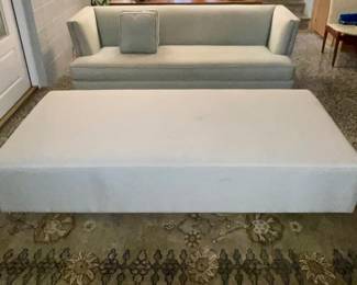 Ottoman Daybed upholstered in Sunbrella fabric 