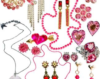 JEWELRY COUNTER OPENING @ 10 am
Vintage - Modern Costume Jewelry: Earrings, Necklaces, Brooches, Lapel Pins, etc. 