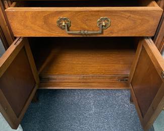 Detail pic, Nightstand by Century Furniture 
1 drawer and lower cabinet space. 