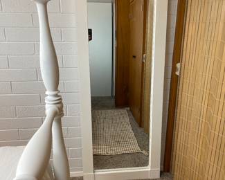 Coastal White Standing Mirror 
27"wide x 70"tall