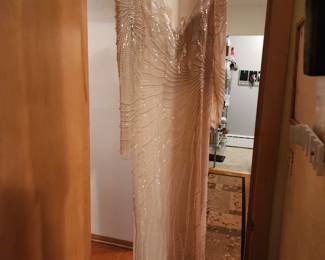 Elegant, pristine  beaded dress