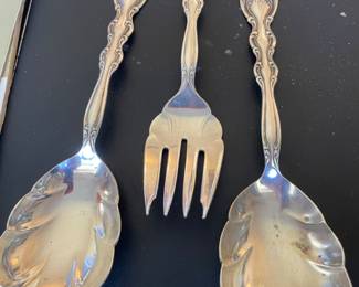 Silver plate serving pieces