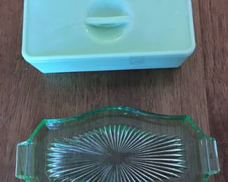 Jadite cover dish