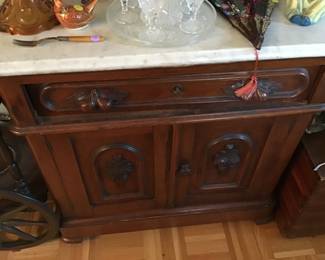 Nice walnut marble top