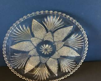 Cut glas platter