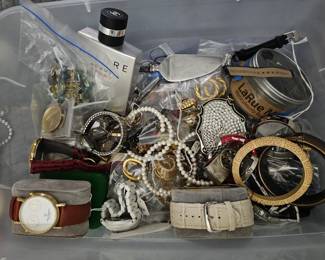 lots of jewelry - silver, costume, watches, collectibles