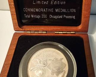 1 toz silver commemorative 1989 All-Star game - $40